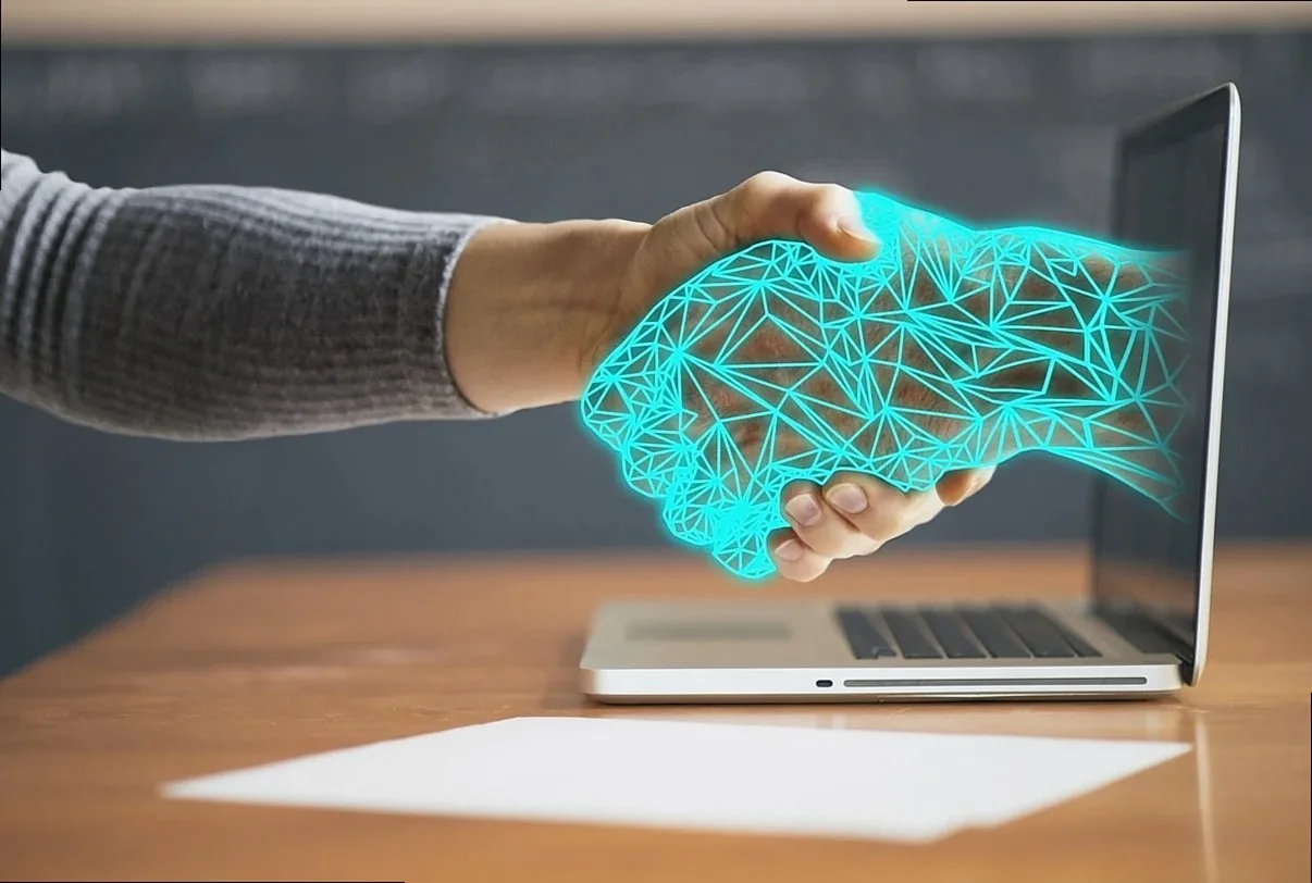 technology, hands, agreement, okay, screen, computer, office, teamwork, integration, platform, handshake, help, innovati
